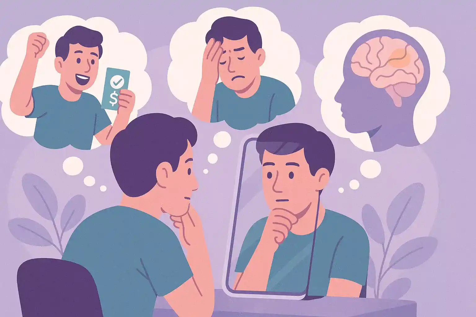 Psychologie van wedden met emoties en zelfkennis